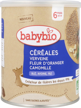 produit BABYBIO FAR CEREALES VERVE CAMOMILLE 220G