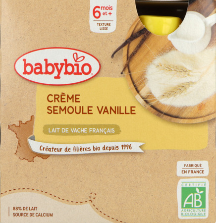 vignette BABYBIO GOURD BRASSE VANIL 4X85G
