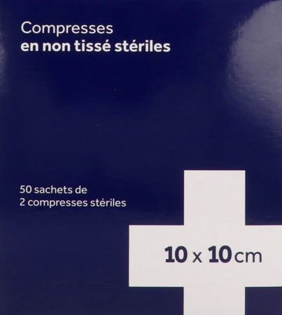 vignette 3M COMP NT STERILES 10X10CM BT50X2