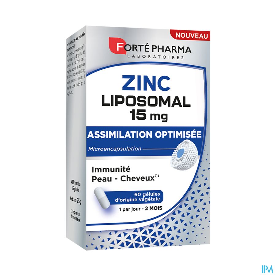 produit FORTE PHARMA ZINC LIPOSOMALE 60 GELULES