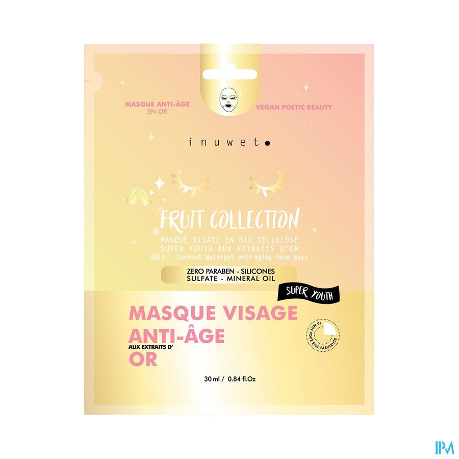 produit INUWET MASQ VIS A-AGE EXTRAITS D'OR BIO