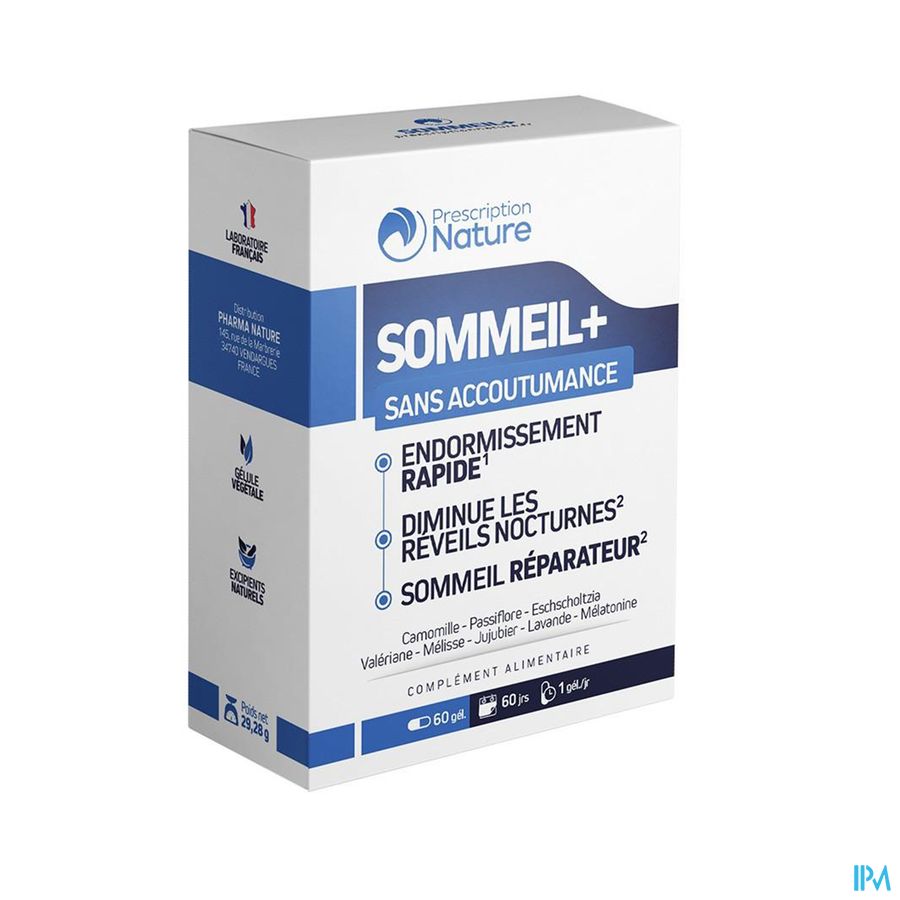 produit SOMMEIL+ 60 CP - PHARMA NATURE