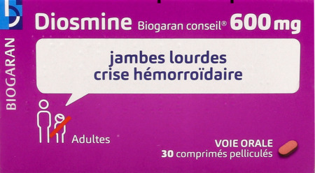 vignette DIOSMINE 600MG BIOG CONS CPR 30