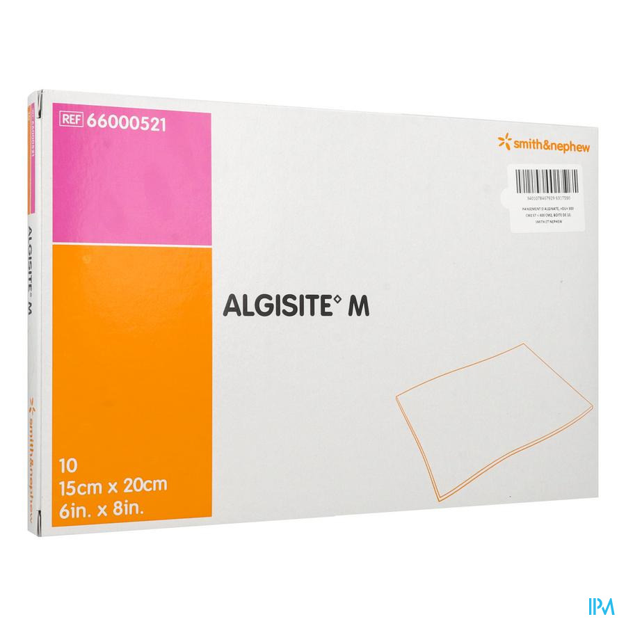vignette Algisite M Pansement Algin Calcium 15cm X 20cm 10