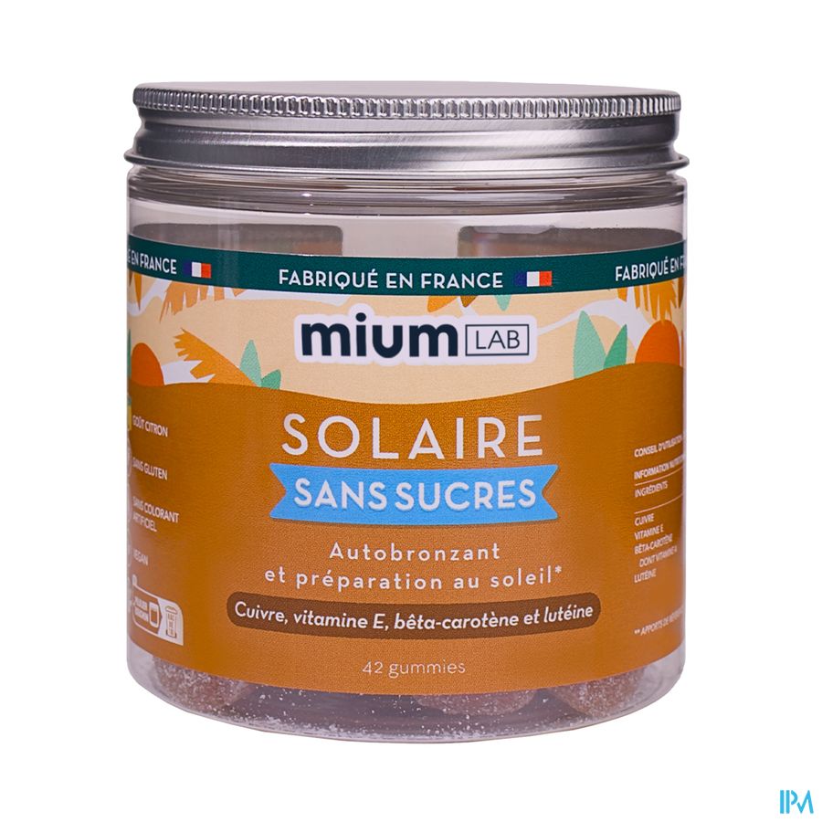 vignette MIUM LAB GUMMIES SOLAIRE S/SUCRE 42