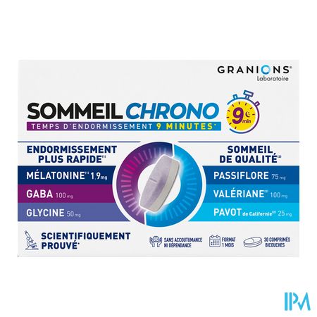 vignette Granions Sommeil Chrono 9min Comprime 30