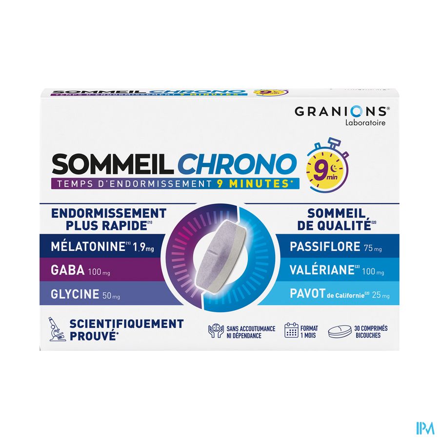 vignette GRANIONS SOMMEIL CHRONO 9MIN CPR30