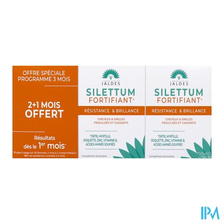 vignette Jaldes Silettum Fortifiant Comprime 60 X2 + 60 Offert