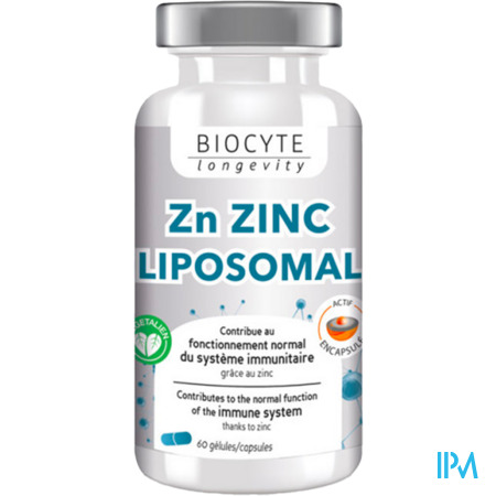 vignette Biocyte Zn Zinc Systeme Immunitaire Gelule 60