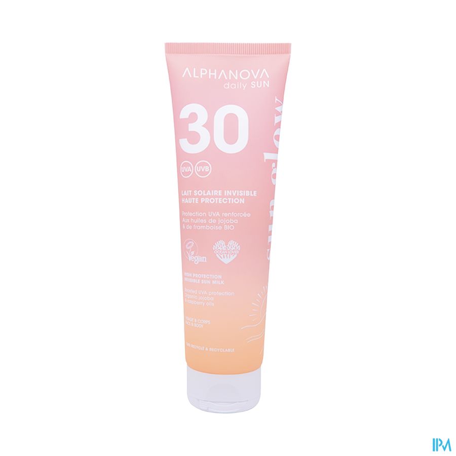 produit ALPHANOVA LAIT SOL SPF30 DAILY SUN 150ML