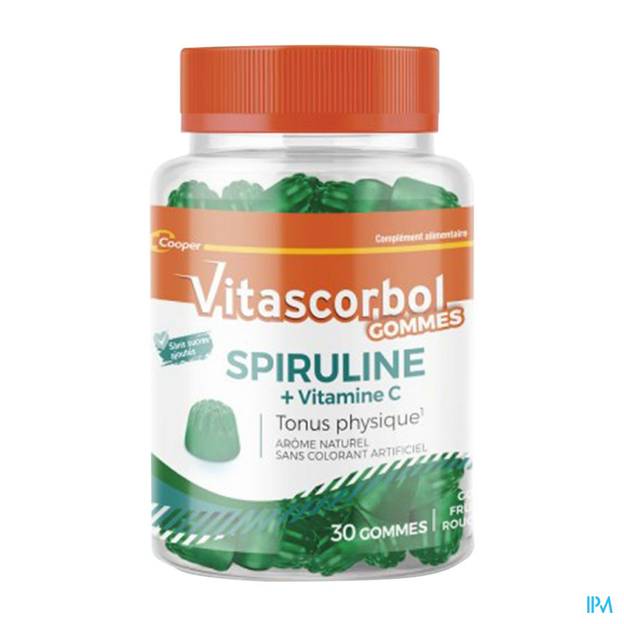 produit Cooper Vitascorbolgommes Spiruline 30