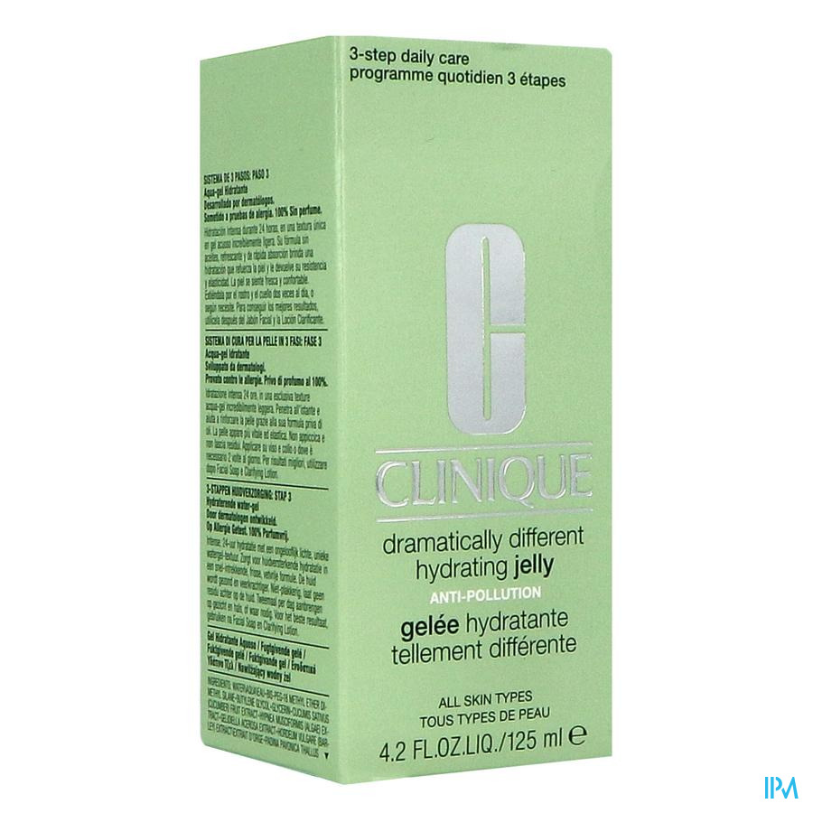vignette Clinique Gelee Hydratante Tellement Differen 125ml
