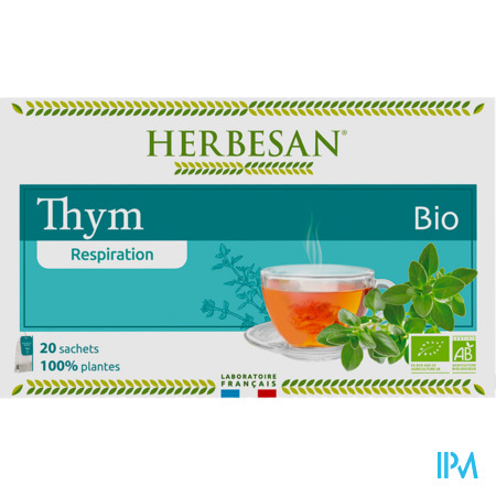 vignette Herbesan Infusion Thym Bio Sechet 20