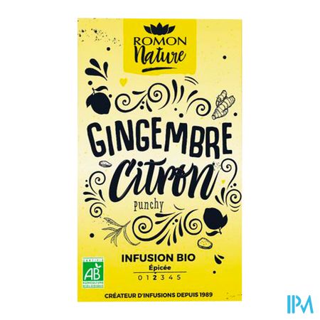 vignette Romon Nature Tisane Plaisir Gingembre Citron Bio Infusette 1g8 16