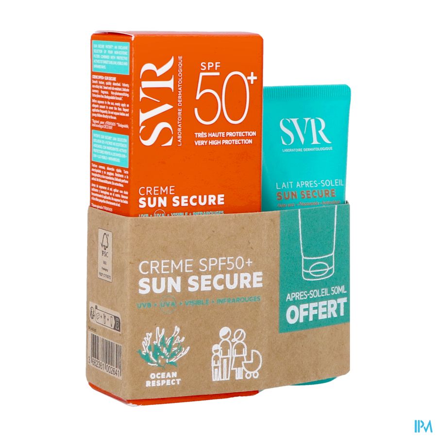 produit SVR SUN SECURE CR SPF50+ 50ML+A-SOL