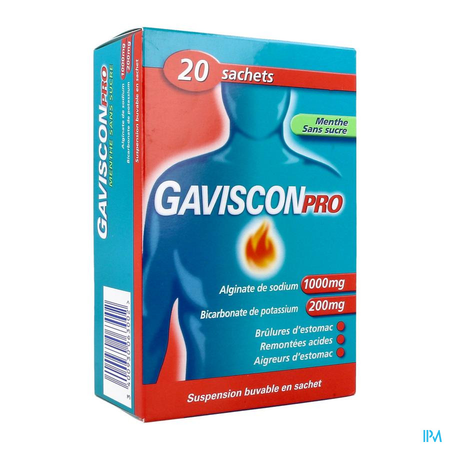 vignette GAVISCONPRO MENTHE SACHET 10ML 20