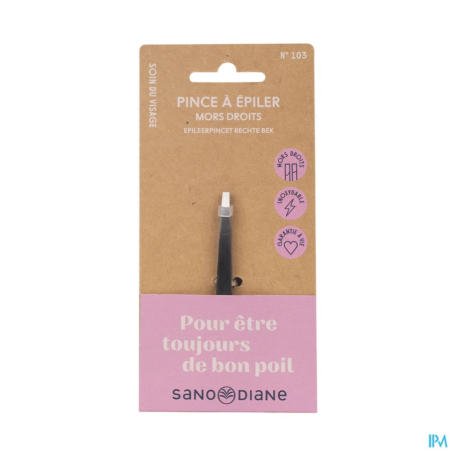 produit SANODIANE 103 PINCE EPILER MORS DROIT MAT