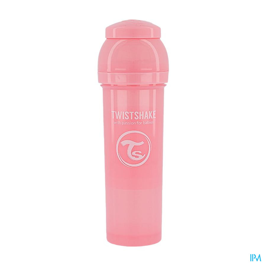 produit TWISTSHAKE BIB A-COLIQ 330ML ROSE P 4M+