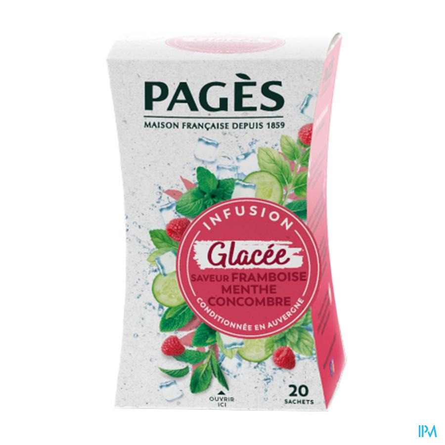 produit INFUSION GLACEE FRAMBOISE MENTHE CONCOMBR