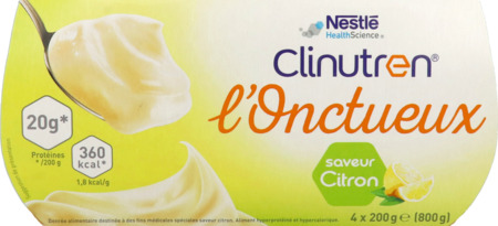 produit Clinutren l Onctueux Dadfms Saveur Citron 200g X4