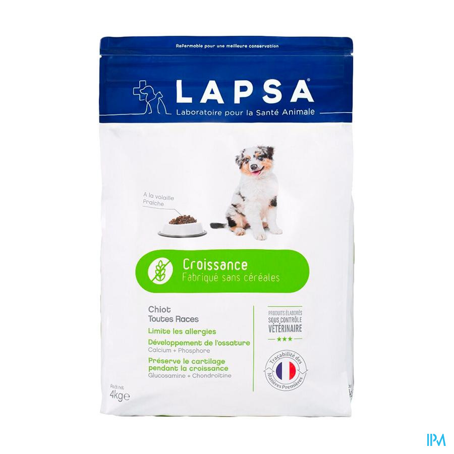 vignette LAPSA CHIOT CROISSANCE TTES RACES 4KG