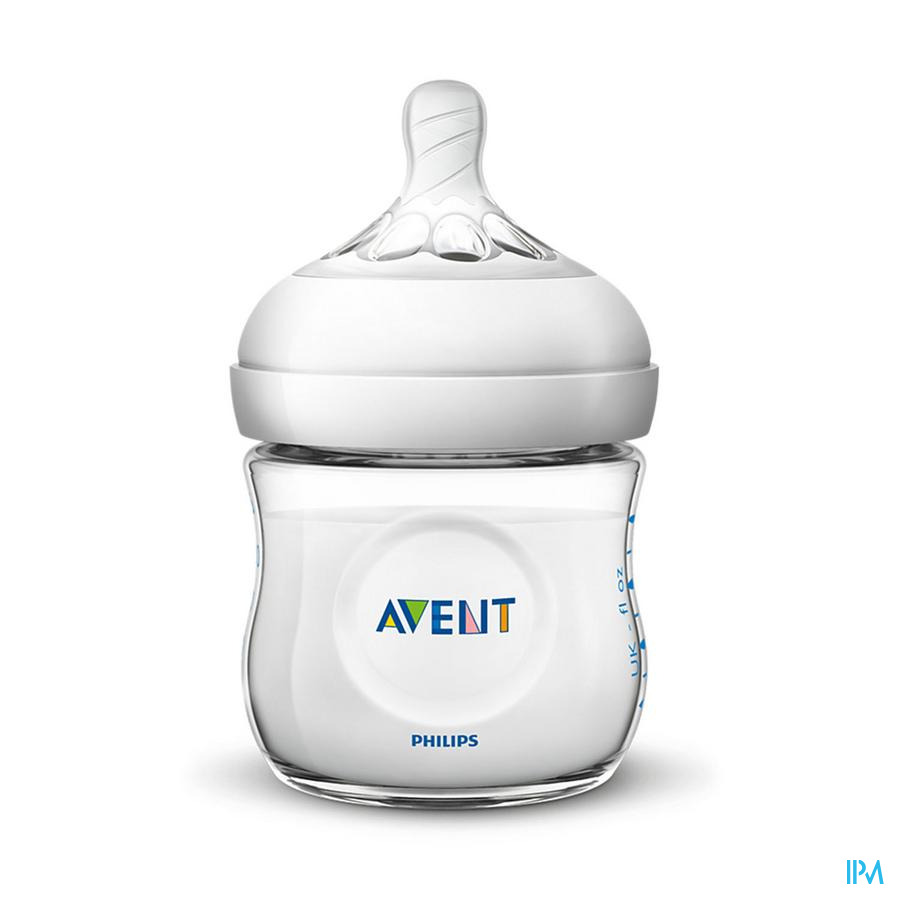 vignette Avent Biberon Natural 2.0 Transparent 125ml Scf030/17