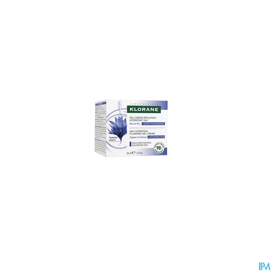 vignette Klorane Gel Creme Hydratant Repulpant Au Bleuet Bio 50ml