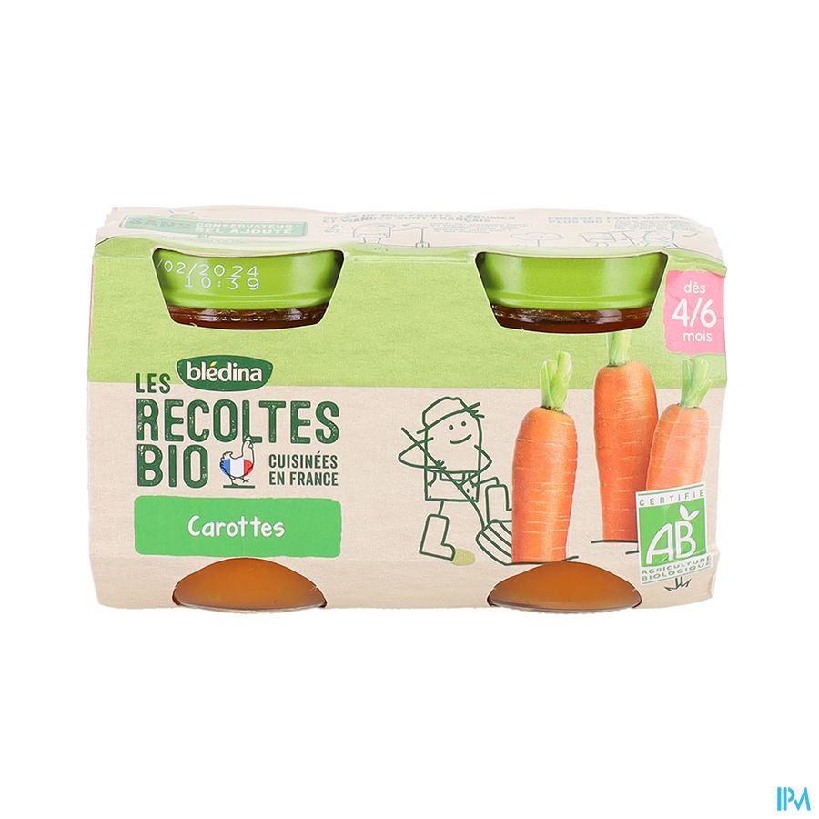 vignette BLEDINA BIO CAROTTES DE BRETAGNE 130GX2