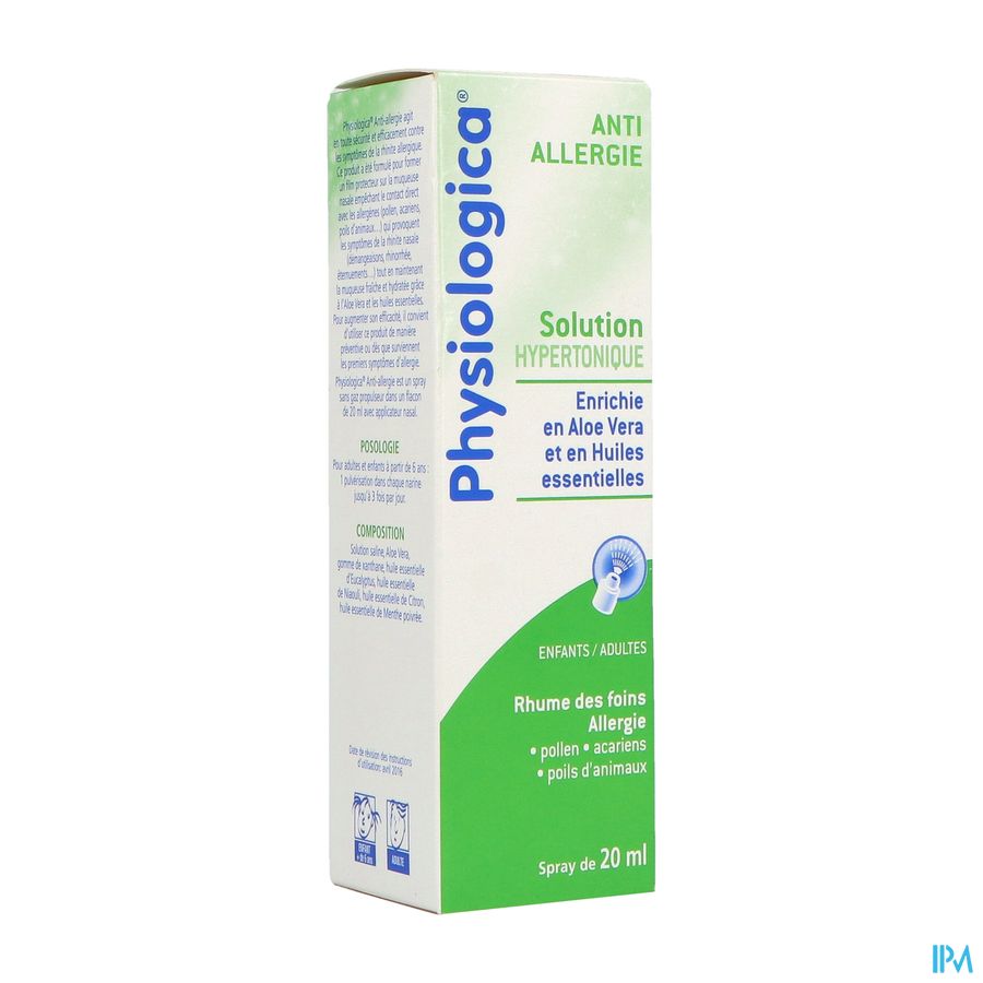 produit PHYSIOLOGICA A/ALLERGIE 20ML