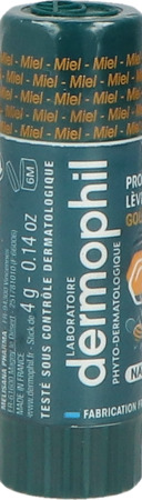 produit Dermophil Indien Stick Levres Naturel Miel 4g