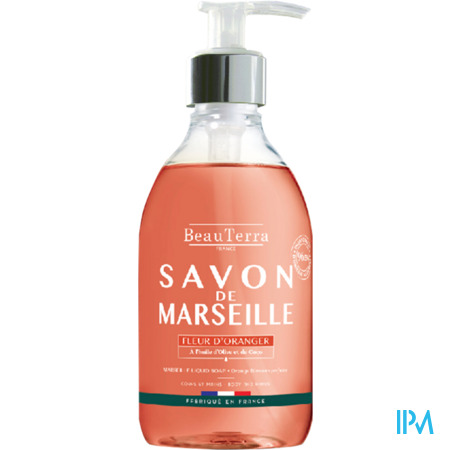 vignette Beauterra Savon Liquide De Marseille Fleur D&#039;oranger 300ml