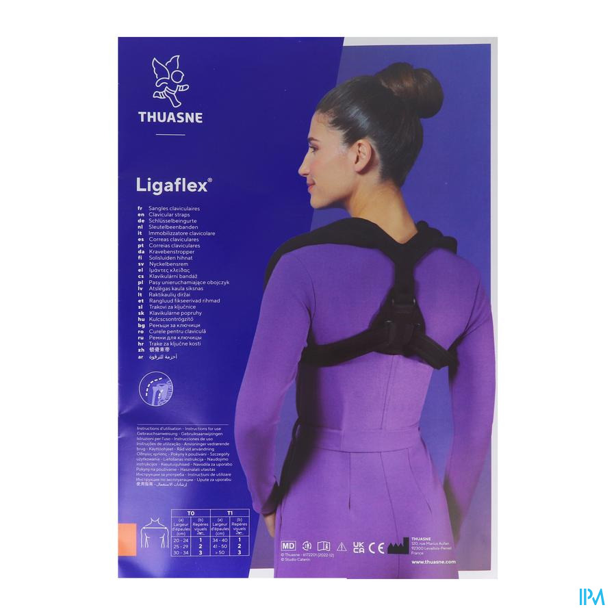 vignette THUASNE SANGLES CLAVI.LIGAFLEX T0 NOIR