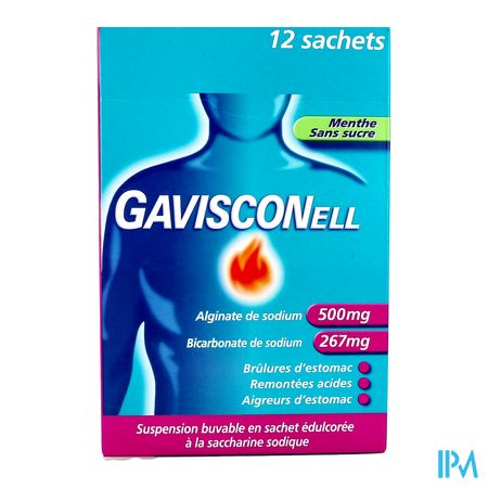 vignette GAVISCONELL MENTHE S/S SACH 10ML12