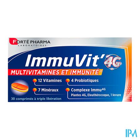 vignette Forte Pharma Immuvit' 4g Comprime Tricouche 60
