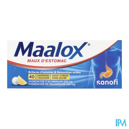 vignette MAALOX MAUX D'ESTOMAC CPR S/S 40