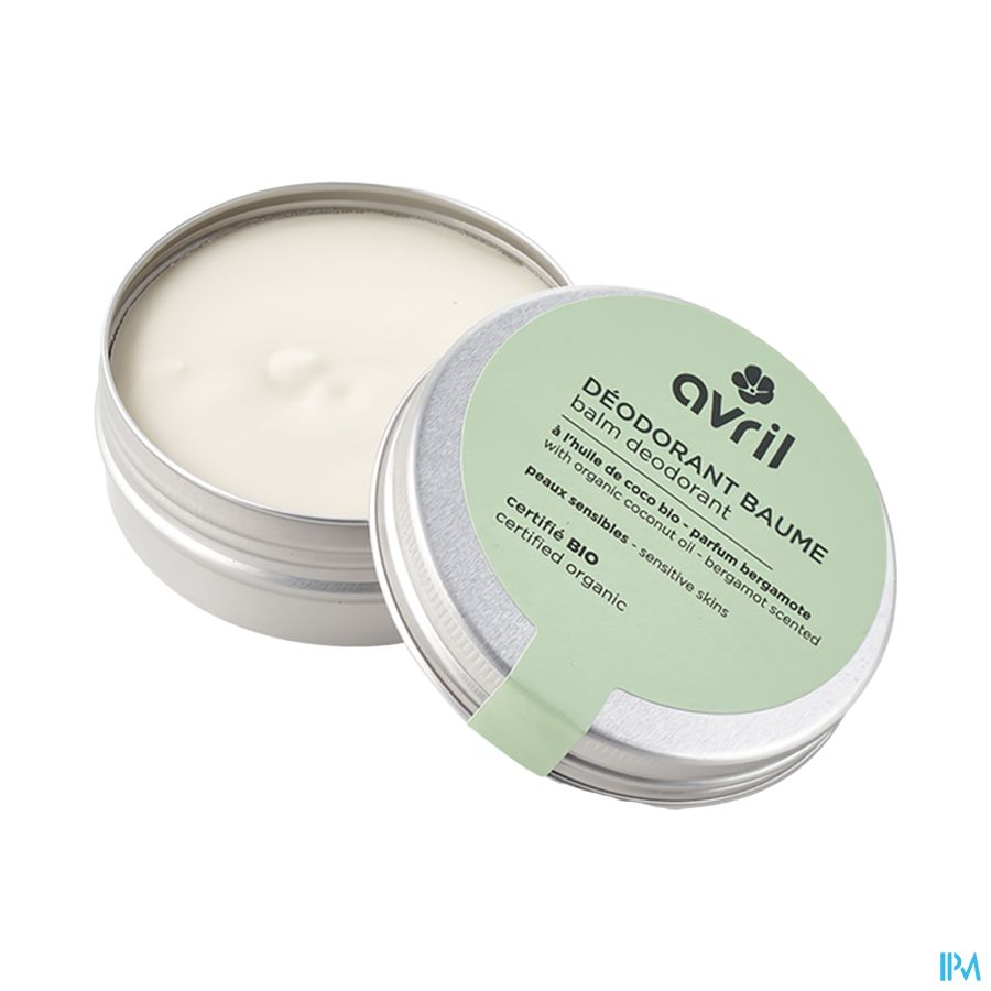 produit Avril Deodorant Baume Peaux Sensibles Certifie Bio Bergamote 75g
