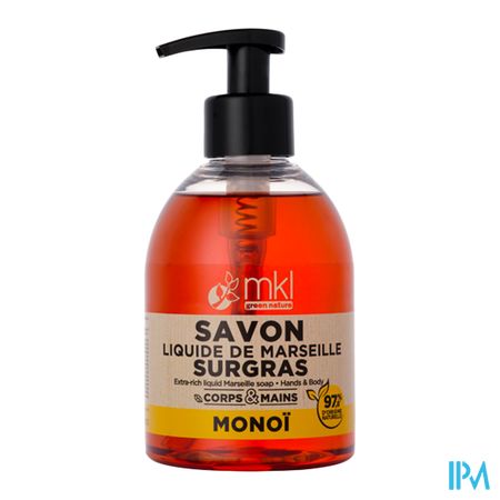 vignette Mkl Green Nature Savon Liquide De Marseille Surgras Monoi 300ml