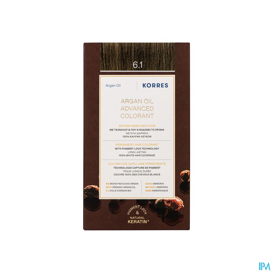 produit KORRES BLOND FONCE CENDRE 6.1