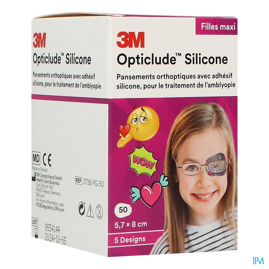 vignette 3m Opticlude Design Pansement Orthoptique Girl Maxi 5cm7 X 8 50