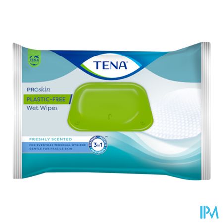 vignette Tena Proskin Wet Wipes Sans Plastique Lingette Impregnee 3en1 Adulte 48