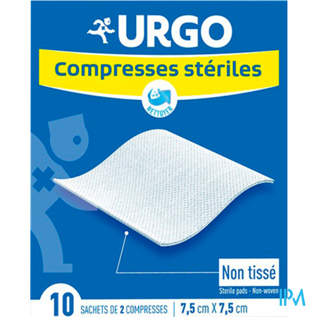 vignette URGO COMPRESSES 7,5 X 7,5 BT 20
