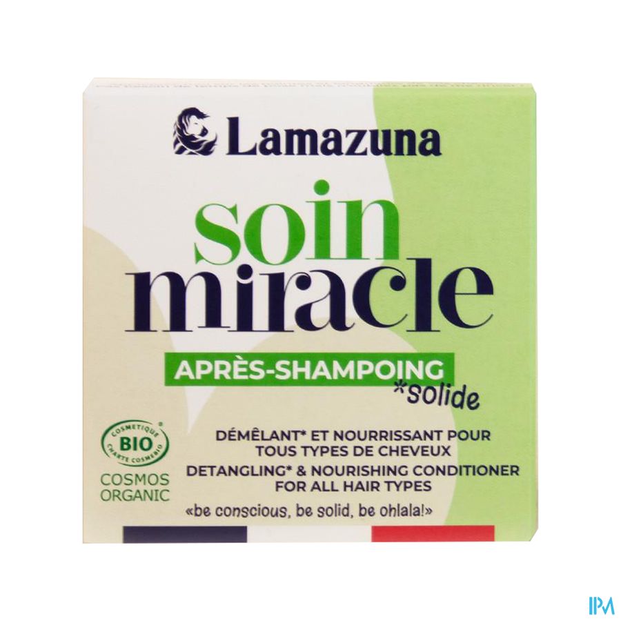 produit Lamazuna Apres Shampooing Solide Demelant 74ml