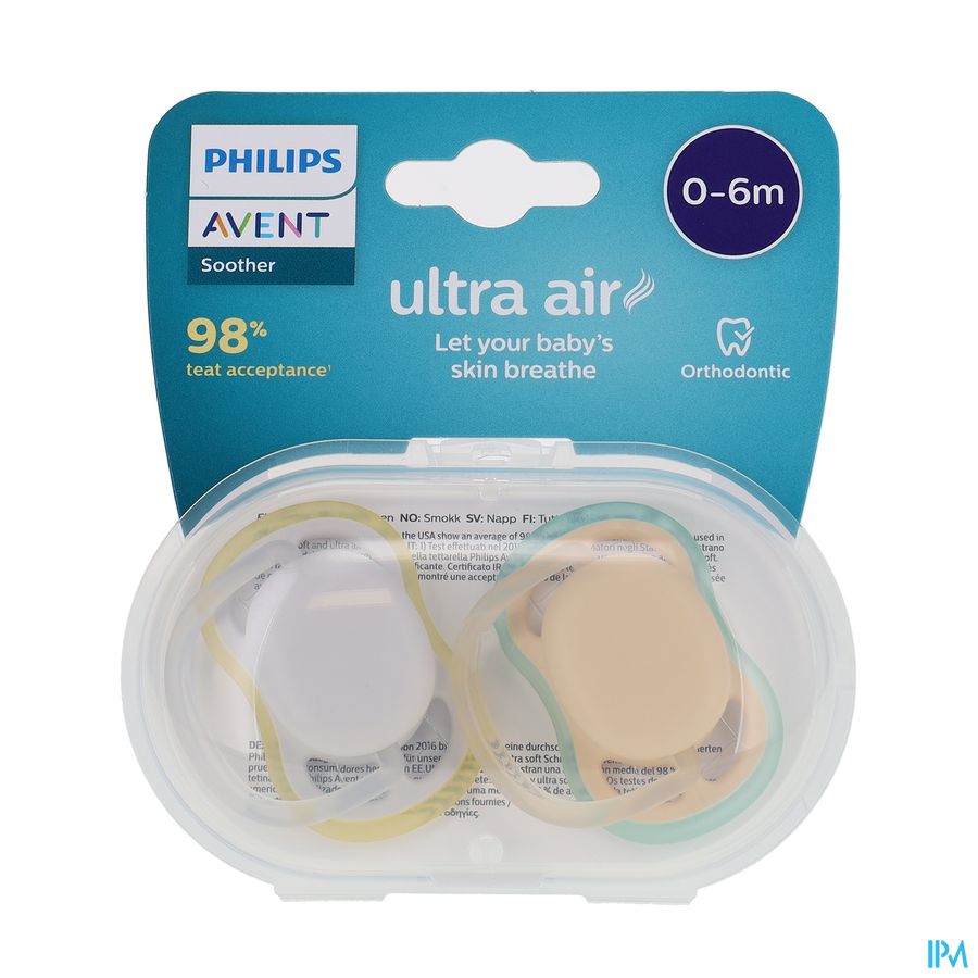 vignette AVENT SUCET ULTRA AIR 0-6M NEUTRE