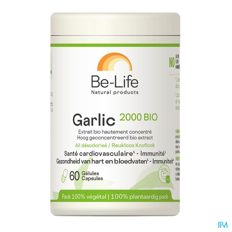 vignette Be Life Garlic 2000 Bio Gelule 60