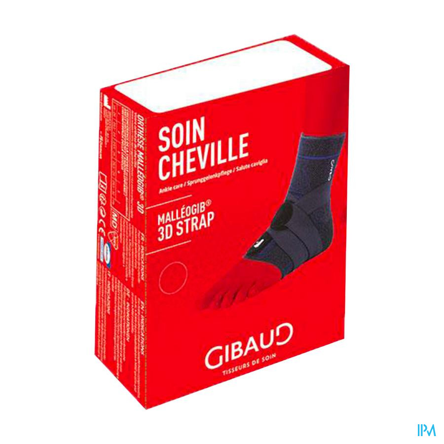 vignette Gibaud Malleogib 3d Strap Chevillere Ligamentaire Bleu T4