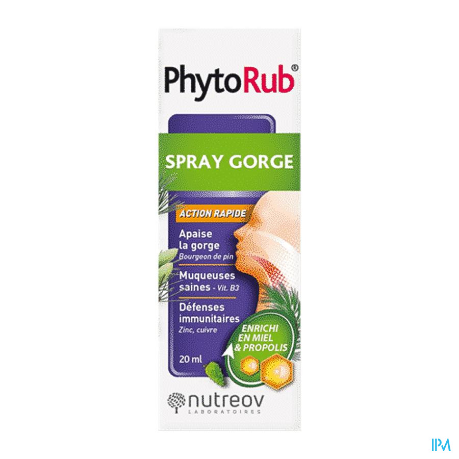 vignette Nutreov Phytorub Spray Gorge Flacon 20ml