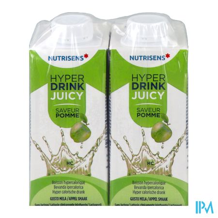 vignette Nutrisens Hyperdrink Juicy Pomme 200ml X4