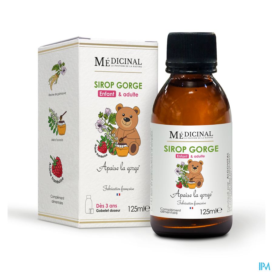 vignette MEDICINAL SIROP GORGE ENFANT 125ML