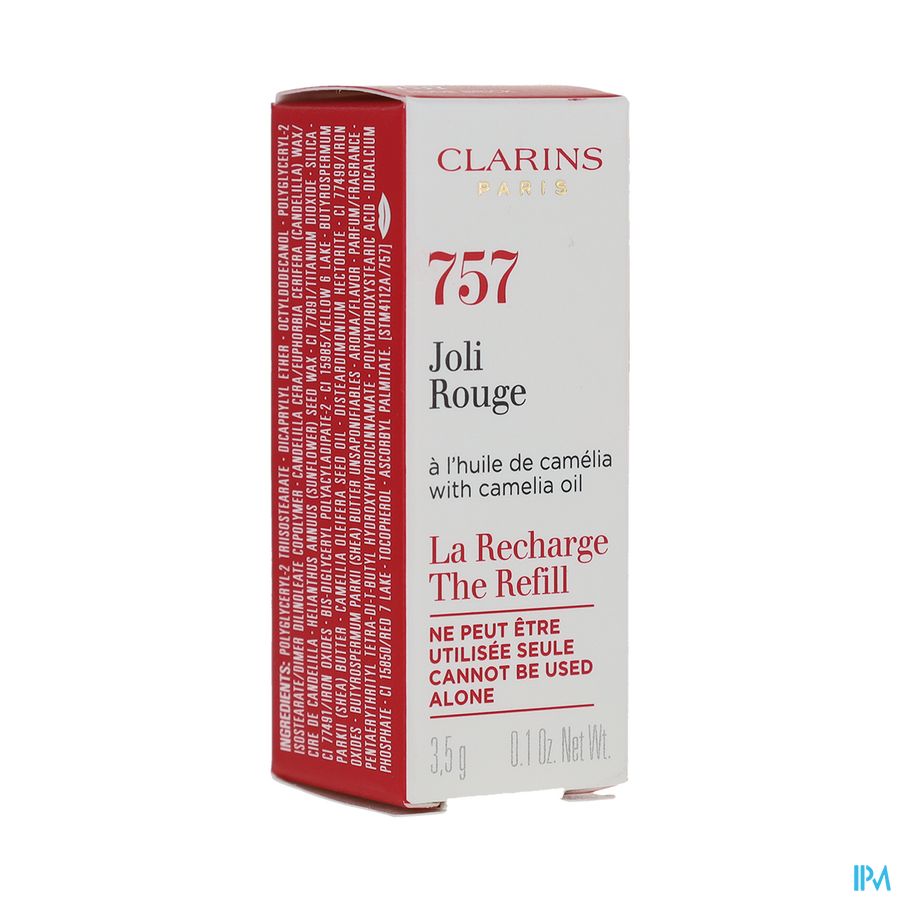 vignette Clarins Joli Rouge A Levres Satin La Recharge 757 3g5