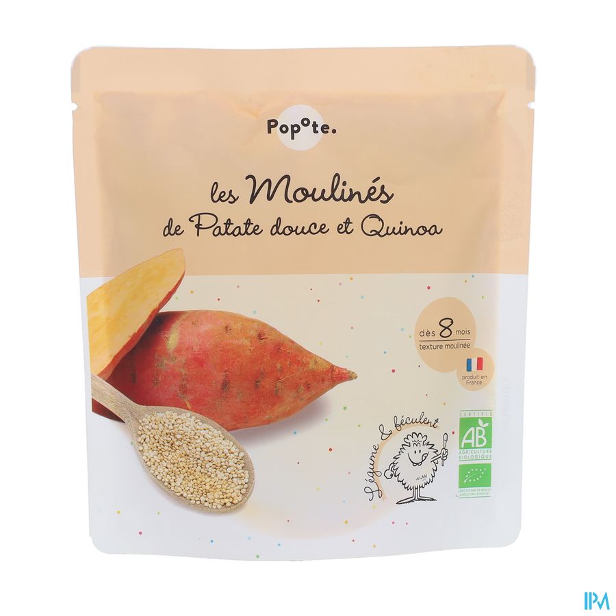 vignette POPOTE LES MOULINES PATAT DOUCE QUIN 180G